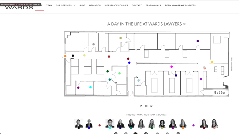 WARDS Lawyers website